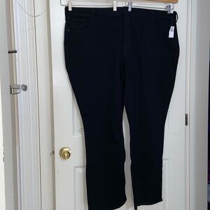 Old Navy Plus Size 28 Stretch Jeans Black Boot Cut
